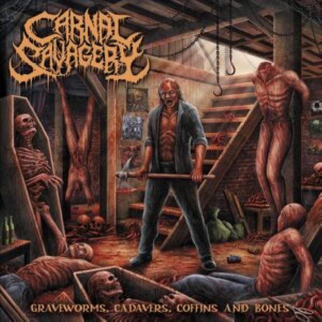 Carnal Savagery: Graveworms. Cadavers. Coffins And Bones - CD
