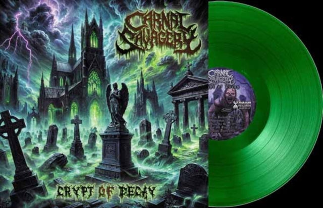 Carnal Savagery: Crypt Of Decay (Clear Cemetery Green Vinyl) - Vinyl