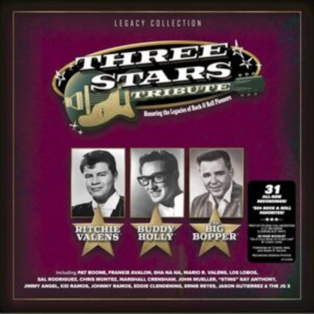 Pat Boone: Three Stars Tribute (Clear/Black Vinyl) - Vinyl