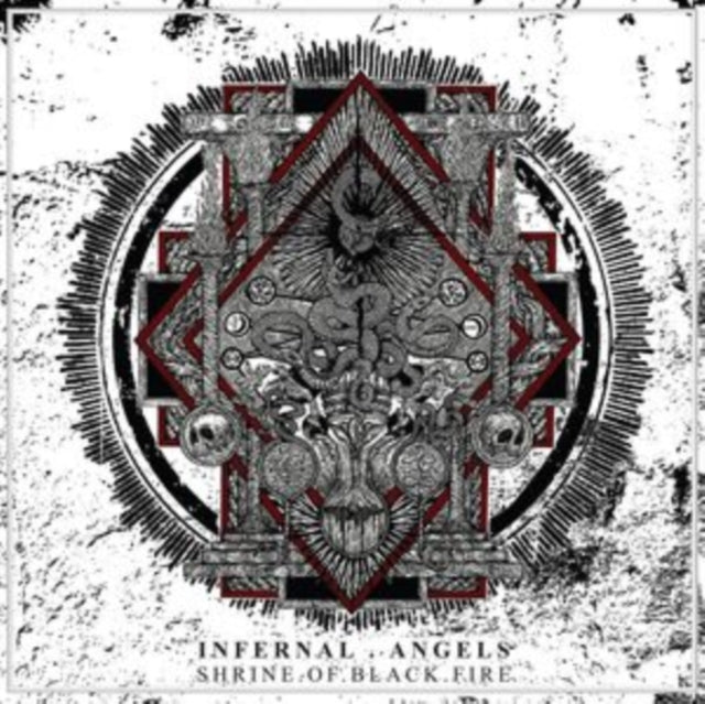 Infernal Angels: Shrine Of Black Fire (Opaque White/Black Splatter Vinyl) - Vinyl
