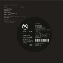 Aphex Twin: Computer Controlled Acoustic Instruments Pt 2 Ep - Vinyl