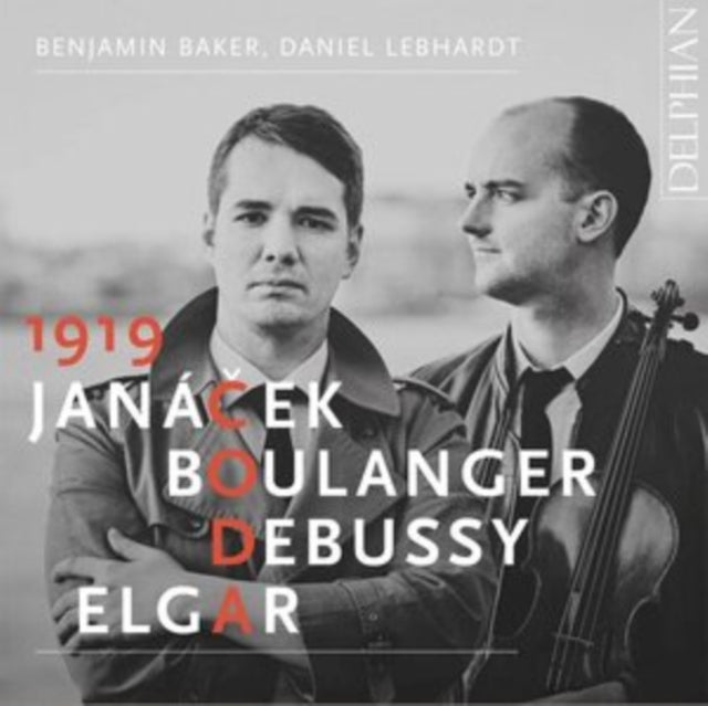 Benjamin Baker / Daniel Lebhardt: 1919 Coda Janacek / Boulanger / Debussy / Elgar - CD