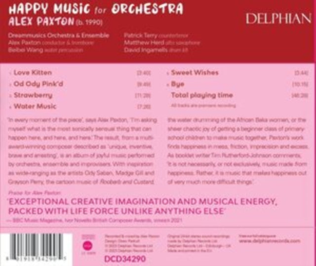Alex Paxton: Happy Music For Orchestra - CD
