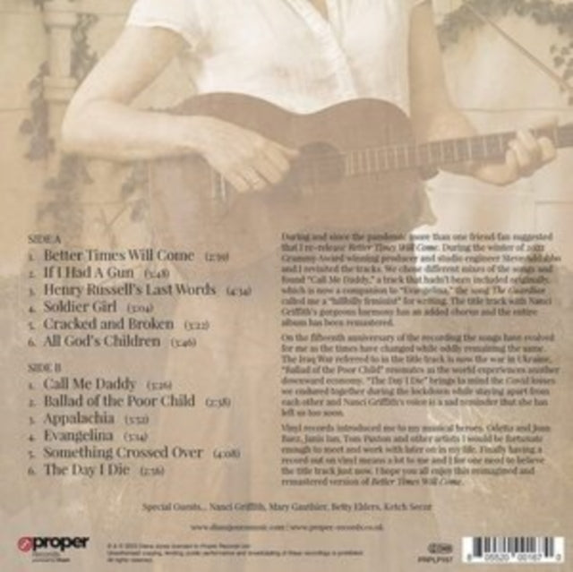 Diana Jones: Better Times Will Come (Reimagined/Remastered Edition) - Vinyl