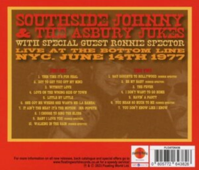 Southside Johnny and The Asbury Jukes: Live At The Bottom Line NYC June 14Th 1977 - CD