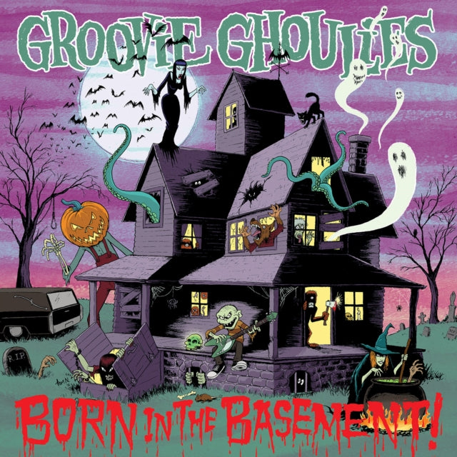 Groovie Ghoulies: Born In The Basement (Neon Violet/White Galaxy Vinyl) - Vinyl