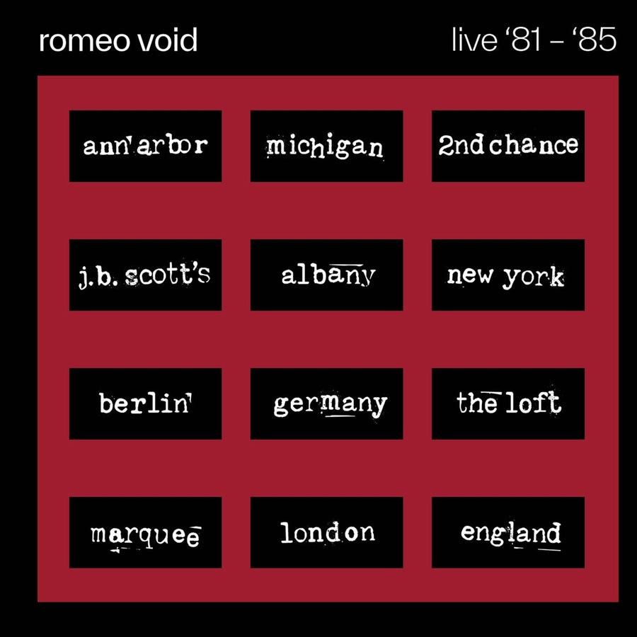Romeo Void: Live 81-85 - CD