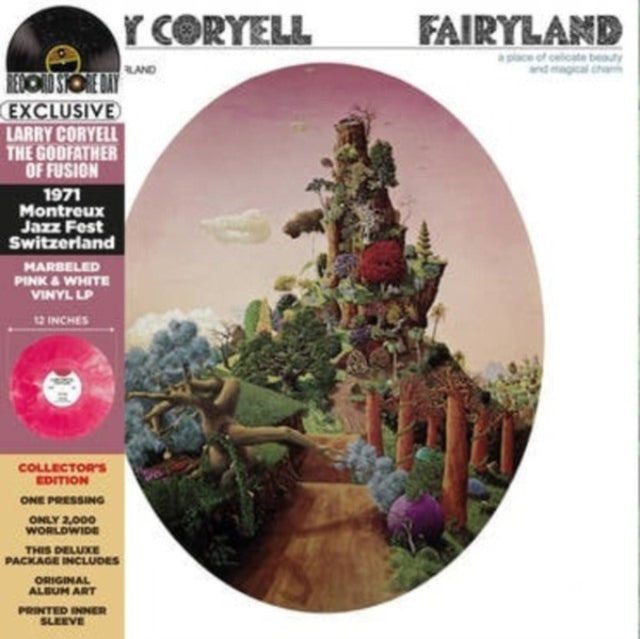 Larry Coryell: Fairyland (White/Pink Marble Vinyl) - Vinyl
