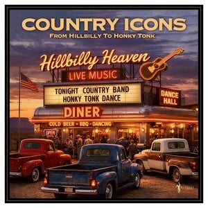 Various Artists: Country Icons: From Hillbilly To Honky Tonk (Sunburst Vinyl) - Vinyl