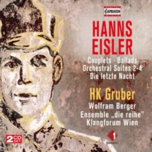 Hk Gruber / Klangforum Wien: Hanns Eisler: Couplets / Ballads / Orchestral Suites 2-4 / Die Letzte Nacht - CD