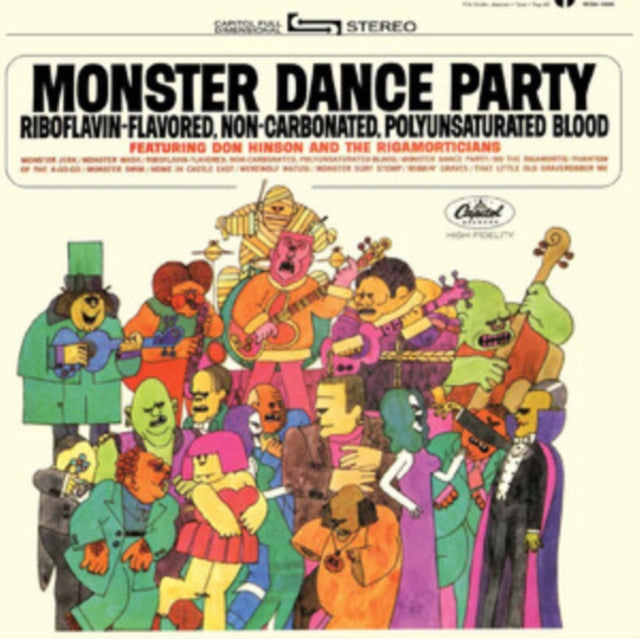 Don Hinson and the Rigamorticians: Monster Dance Party (Orange/Black Pumpkin Splatter Vinyl) - Vinyl