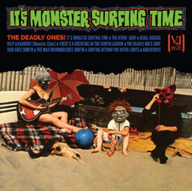 Deadly Ones: Its Monster Surfing Time (All-Analog) (Bloody Pumpkin Vinyl) - Vinyl