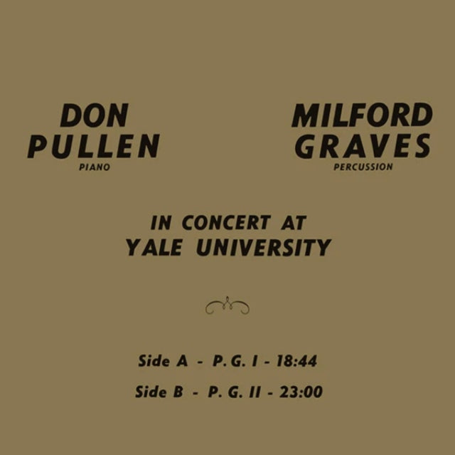 Milford Graves & Don Pullen: In Concert At Yale University - Vinyl