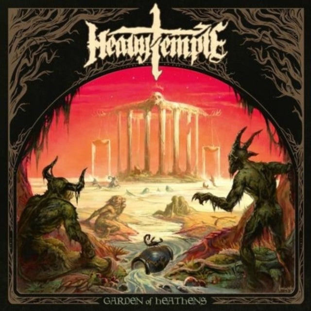 Heavy Temple: Garden Of Heathens (Clear/Green/White Minty Ice Marbled Vinyl) - Vinyl
