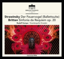 Staatskapelle Dresden / Rudolf Kempe: Stravinsky: The Firebird / Britten: Sinfonia Da Requiem - CD