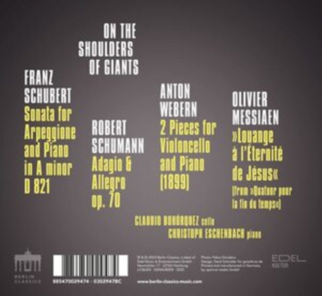 Claudio Bohorquez / Christoph Eschenbach: On The Shoulders Of Giants - CD