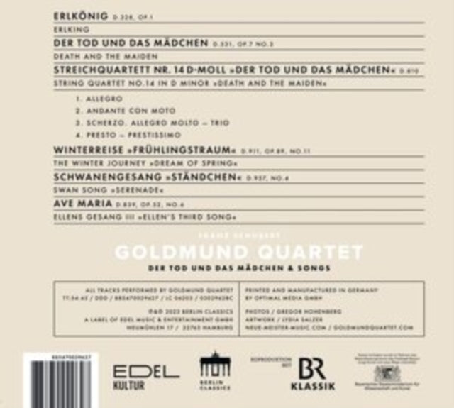 Goldmund Quartet: Schubert - Der Tod Und Das Madchen - CD