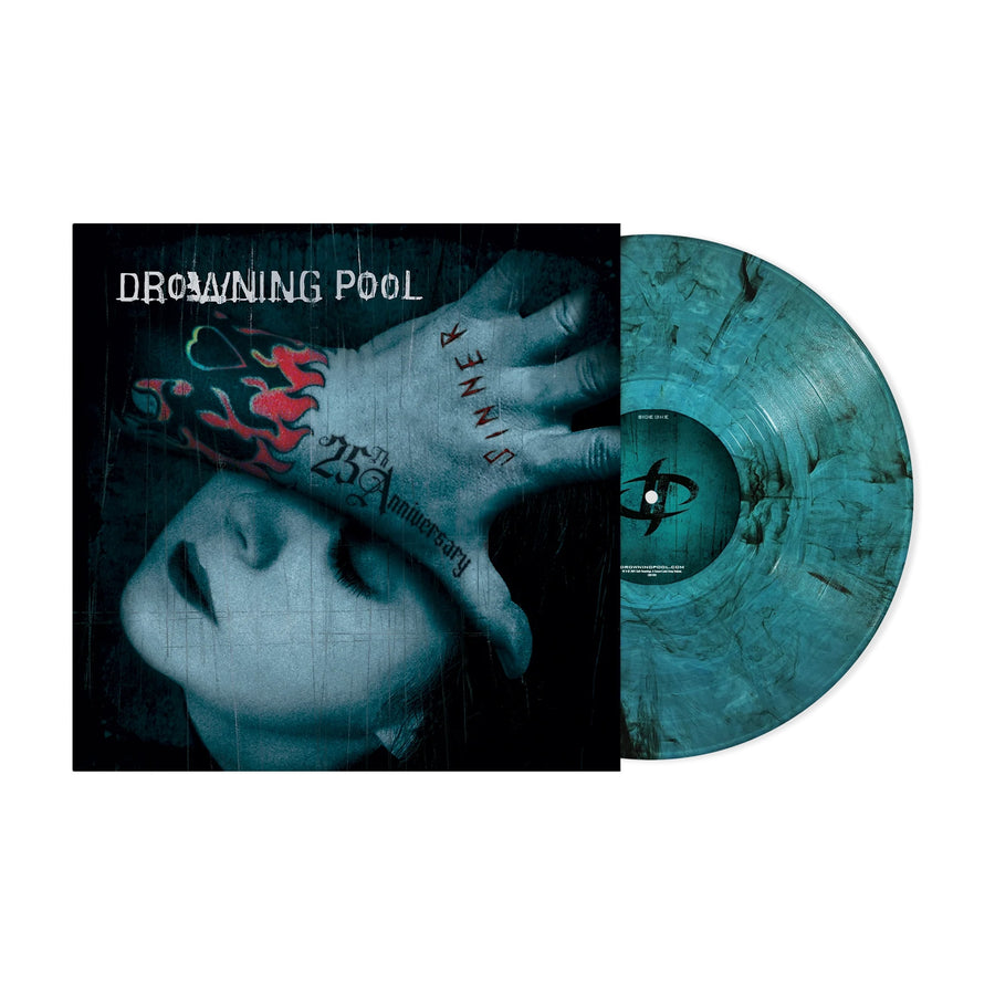 Drowning Pool: Sinner (25th Anniversary) (Limited Edition) (Sea Blue Smoke Vinyl) - Vinyl