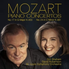 St. Louis Symphony Orchestra / David Robertson / Orli Shaham: W.A. Mozart: Piano Concertos No.17 K.453 And No.24 K.491 - CD