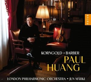 London Philharmonic / Paul Huang: Korngold-Barber: Violin Concertos - CD