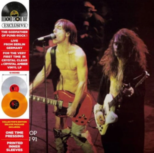 Iggy Pop: Live In Berlin (1991) (Deluxe Edition) (Marble Neon Vinyl) (RSD 2022) - Vinyl