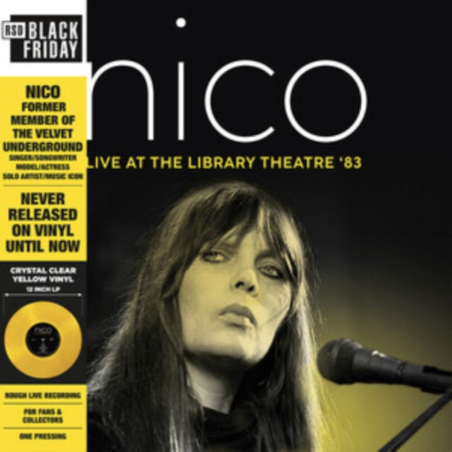 Nico: Live At The Library Theatre 83 (Crystal Clear Yellow Vinyl) (Black Friday 2022) - Vinyl