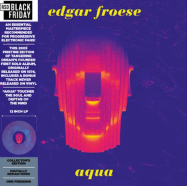 Edgar Froese: Aqua (Blue/Orange Marble Vinyl) (Black Friday 2022) - Vinyl