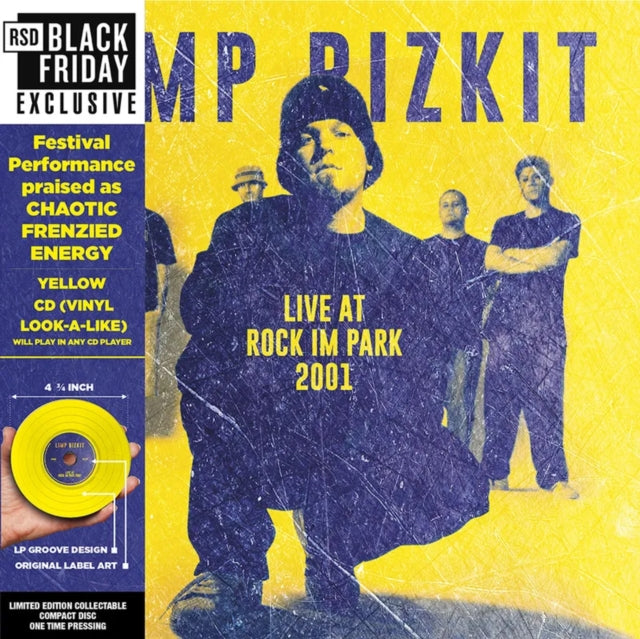 Limp Bizkit: Rock In The Park 2001 (Yellow Polycarbonate Cd) (Black Friday 2023) - CD