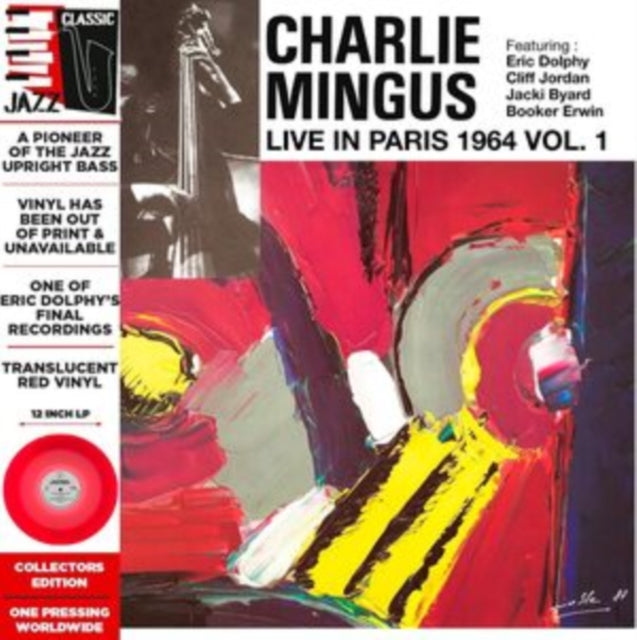 Charlie Mingus: Live In Paris Vol. 1 (Red Vinyl) - Vinyl