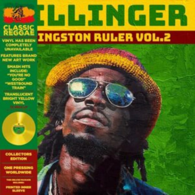 Dillinger: Kingston Ruler Vol. 2 (Limited Yellow Vinyl) - Vinyl