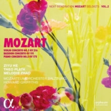 Ziyu He / Theo Plath / Melodie Zhao / Howard Griffiths / Mozarteumorchester Salzburg: Mozart: Violin Concerto No. 3 Kv 216 / Bassoon Concerto Kv 191 & Piano Concerto No. 5 Kv 175 - CD