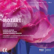 Howard Griffiths / Orf Radio-symphonieorchester Wien / Ludvig Gudim / Jeneba Kanneh-mason / Josephin: Mozart: Violin Concerto No. 4 / Kv 218 Piano Concerto No. 6 Kv 238 & Flute Concerto No. 1 Kv 313 - CD