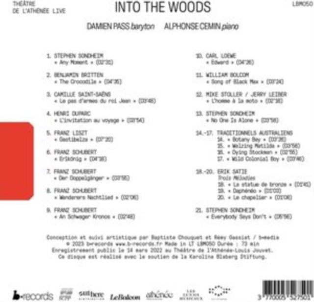 Damien Pass / Alphonse Cemin: Into The Woods (Live) - CD