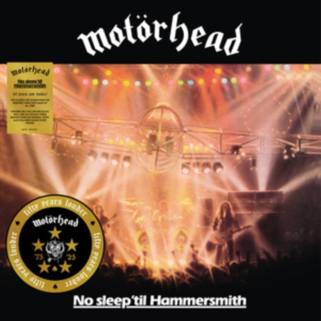 Motörhead: No Sleep Til Hammersmith (Live) (50th Anniversary Edition) (Yellow/Black Splatter Vinyl) (+Poster) - Vinyl