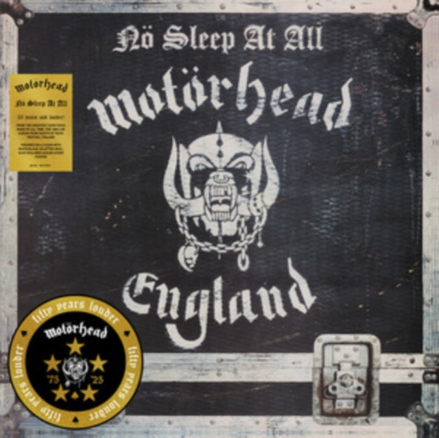 Motörhead: No Sleep At All (50th Anniversary Edition) (Clear/Black/White Splatter Vinyl) (+Poster) - Vinyl