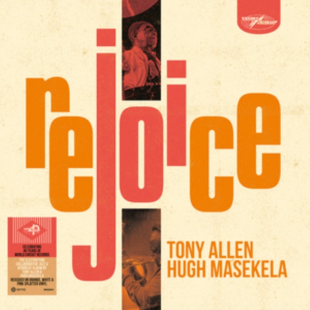 Tony Allen & Hugh Masekela: Rejoice (Limited Edition) (Orange/White/Pink Splatter Vinyl) - Vinyl
