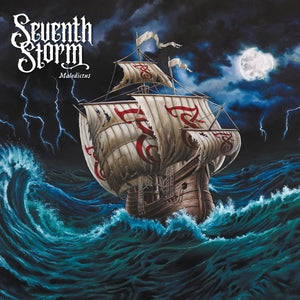 Seventh Storm: Maledictus (Blue/White/Black Marbled Vinyl) - Vinyl