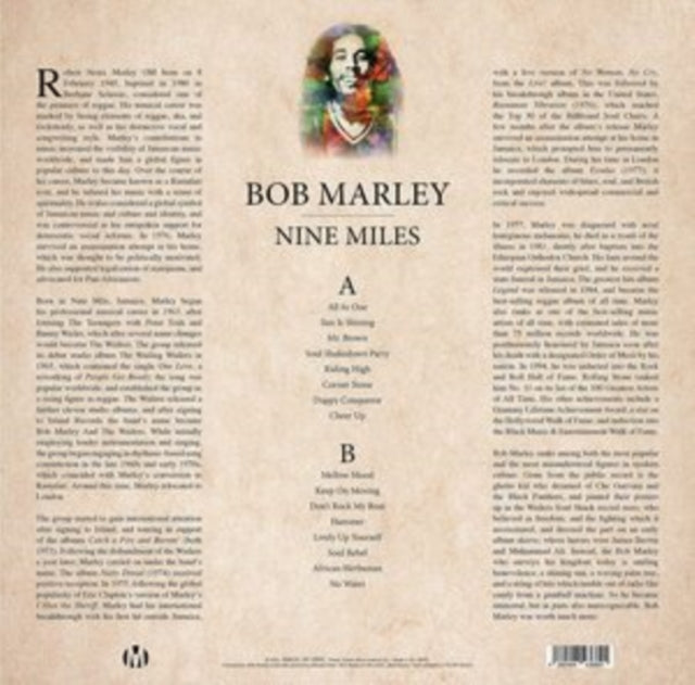 Bob Marley: Bob Marley (Yellow Vinyl) - Vinyl