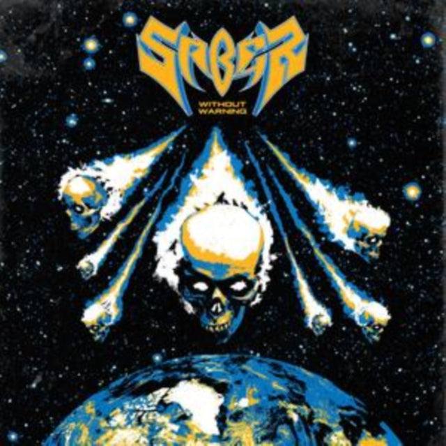 Saber: Without Warning (Blue Vinyl) - Vinyl