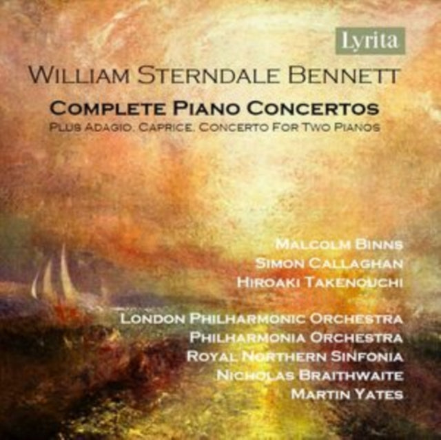 Malcolm Binns / Simon Callaghan / Hiroaki Takenouchi / London Philharmonic Orchestra / Nicholas Brai: William Sterndale Bennett: Complete Piano Concertos - CD
