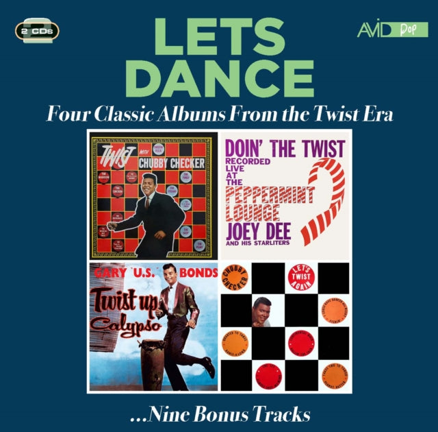 Various Artists: Lets Dance - Four Classic Albums From The Twist Era (Twist With Chubby Checker / Doin The Twist At The Peppermint Lounge / Twist Up Calypso / For Your Swingin Dancin Party Vol. 3: Lets Twist Again) - CD