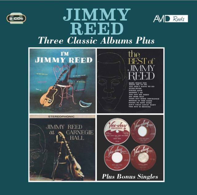 Jimmy Reed: Three Classic Albums Plus (Im Jimmy Reed / The Best Of Jimmy Reed / Jimmy Reed At Carnegie Hall) - CD