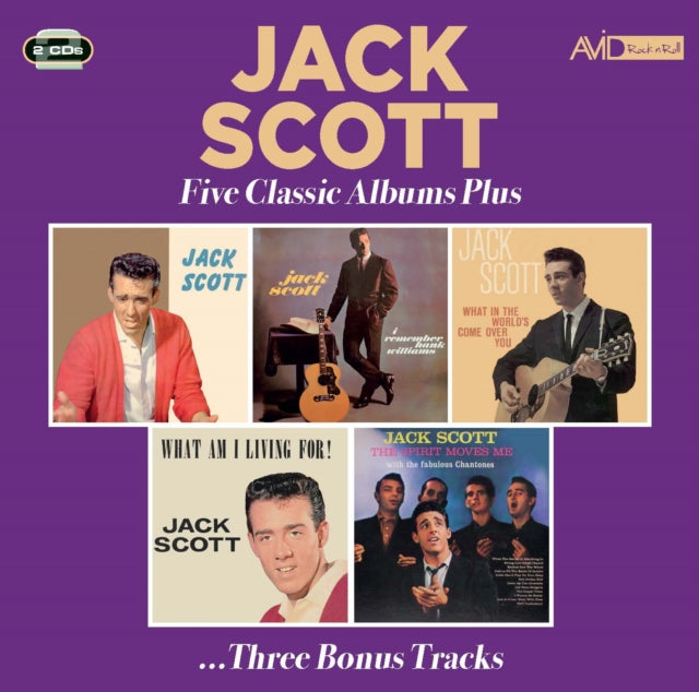 Jack Scott: Five Classic Albums Plus (Jack Scott / I Remember Hank Williams / What In The Worlds Come Over You / What Am I Living For / The Spirit Moves Me) - CD