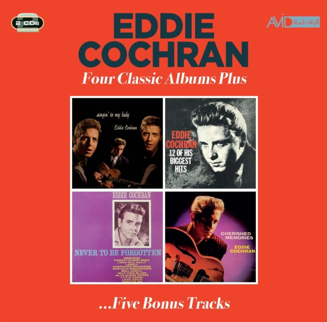 Eddie Cochran: Four Classic Albums Plus (Singin To My Baby / Eddie Cochran / Never To Be Forgotten / Cherished Memories) - CD