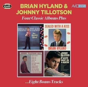 Brian Hyland & Johnny Tillotson: Four Classic Albums Plus (The Bashful Blond / Sealed With A Kiss / Johnny Tillotsons Best / It Keeps Right On A-Hurtin) - CD