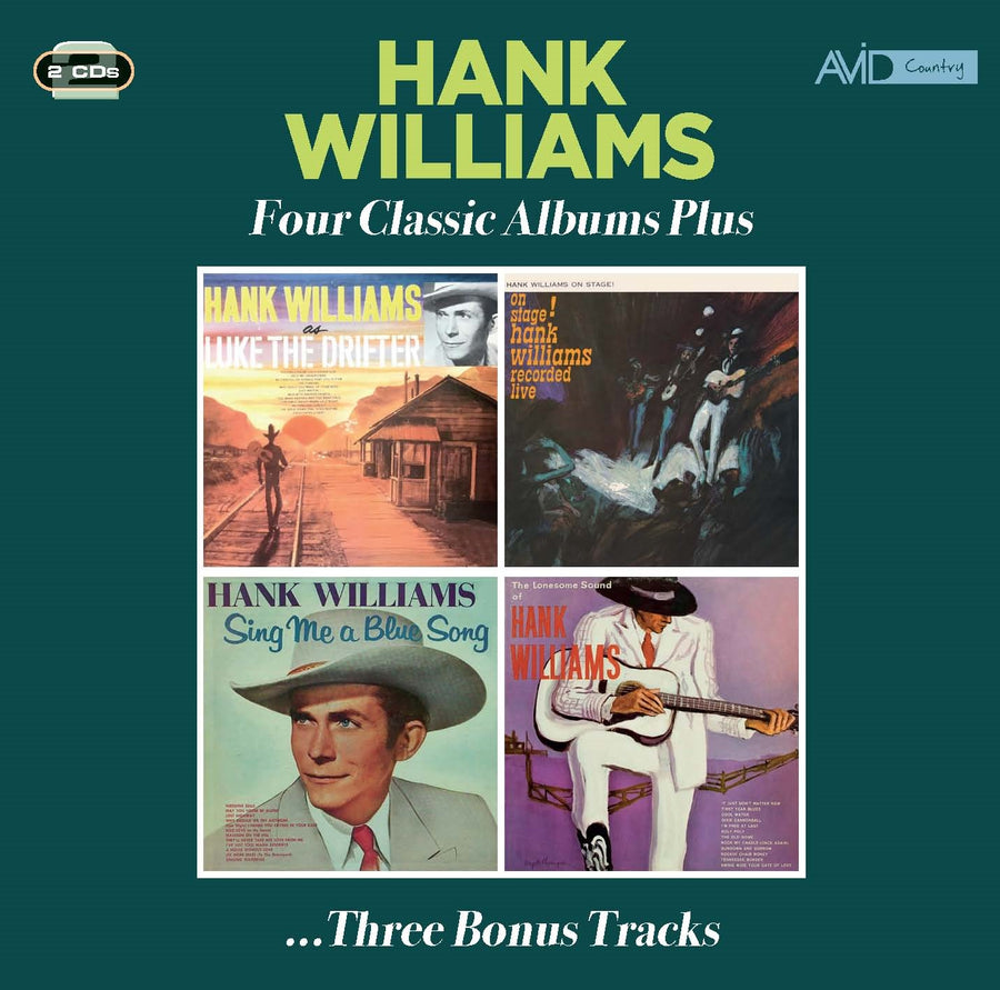 Hank Williams: Four Classic Albums Plus (Hank Williams As Luke The Drifter / Hank Williams On Stage / Sing Me A Blue Song / The Lonesome Sound Of) - CD