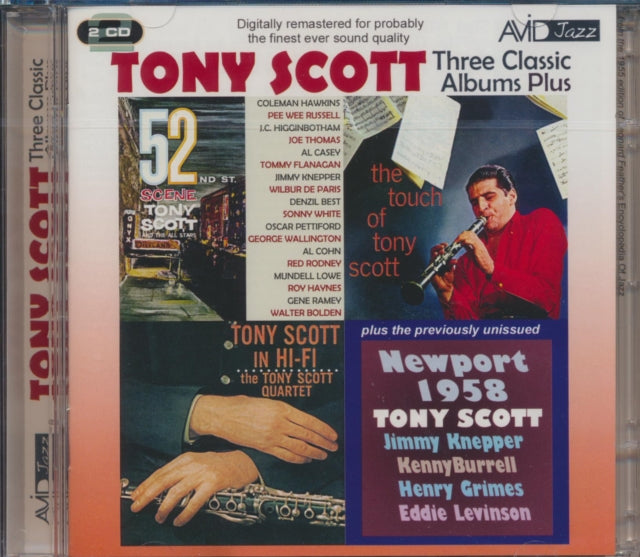 Tony Scott: Three Classic Albums Plus (52Nd St Scene / Tony Scott In Hi-Fi / The Touch Of Tony Scott) - CD