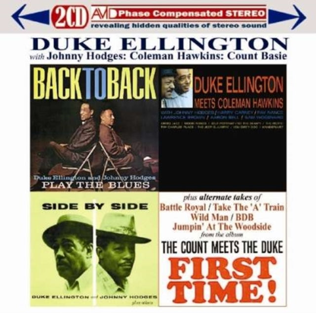 Duke Ellington / Johnny Hodges / Coleman Hawkins / Count Basie: Three Classic Albums Plus (Back To Back / Side By Side / Duke Ellington Meets Coleman Hawkins) - CD