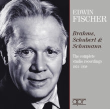 Edwin Fischer: The Complete Brahms / Schubert And Schumann Studio Recordings (1934 - 1950) - CD