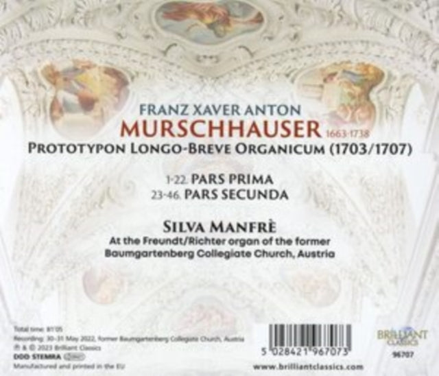 Silva Manfre: Murschhauser: Prototypon Longo-Breve Organicum - CD